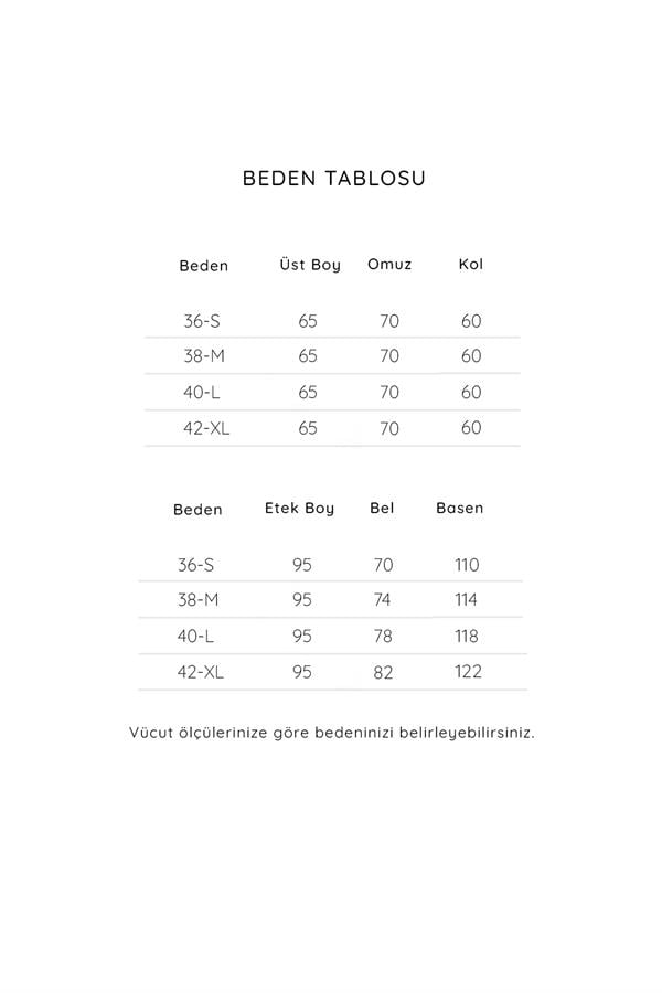 Kimonolu Etekli Takım Taş