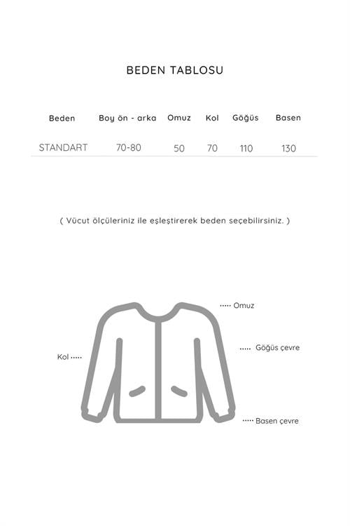 Oversize Bağlamalı Denim Ceket Antrasit