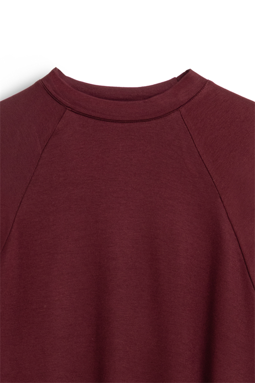 Oversize Uzun Salaş Elbise Bordo