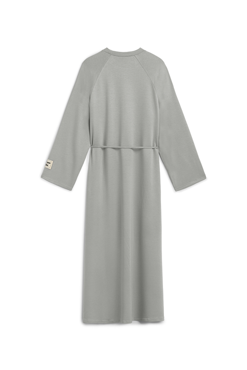 Oversize Uzun Salaş Elbise Gri