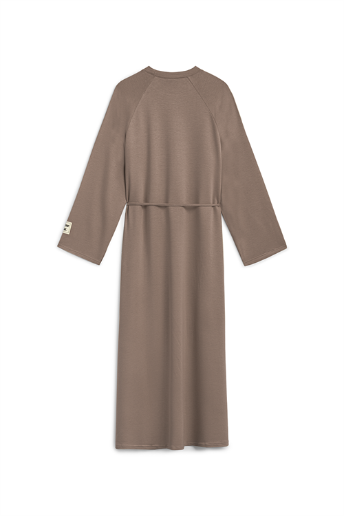 Oversize Uzun Salaş Elbise Kahverengi