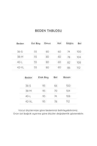 Bağcıklı Etekli Takım Bordo