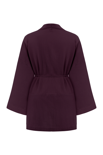 Cepli Müslin Kimono Bordo