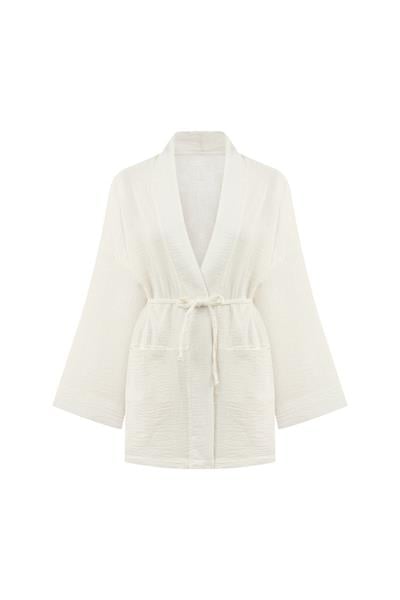 Cepli Müslin Kimono Ekru