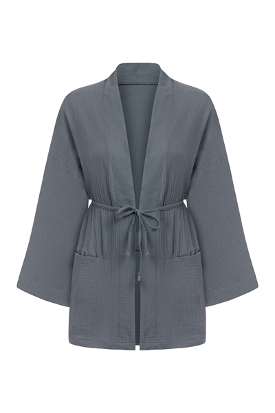 Cepli Müslin Kimono Füme