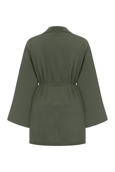 Cepli Müslin Kimono Haki