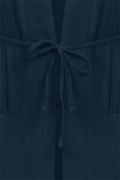 Cepli Müslin Kimono Lacivert