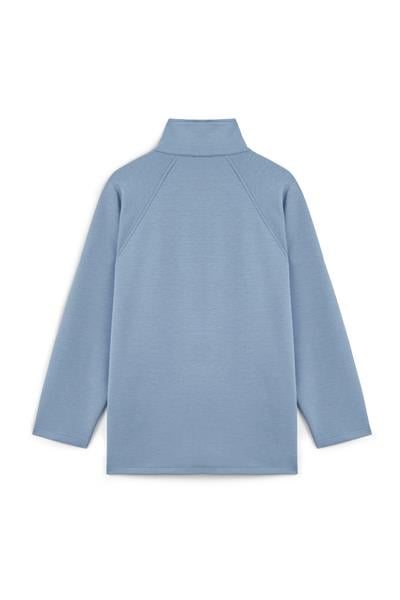 Fermuarlı Oysho Sweat Mavi