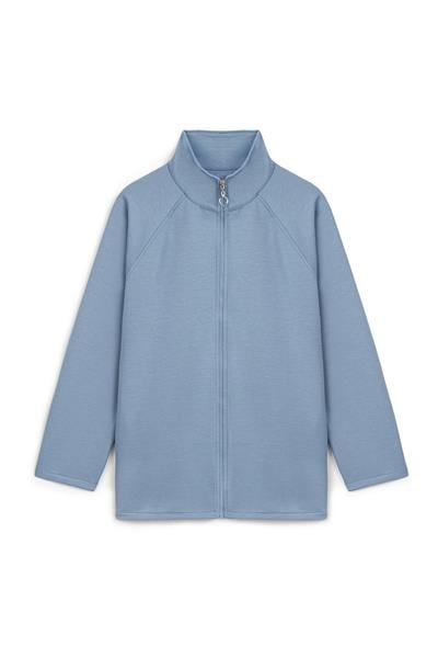 Fermuarlı Oysho Sweat Mavi