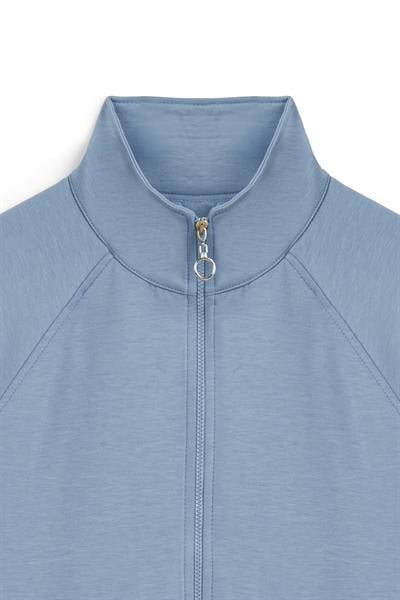 Fermuarlı Oysho Sweat Mavi