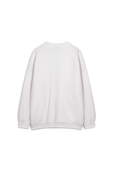 Günlük Rahat Sweat Ekru