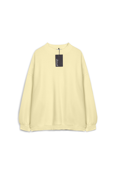 Günlük Rahat Sweat Sarı