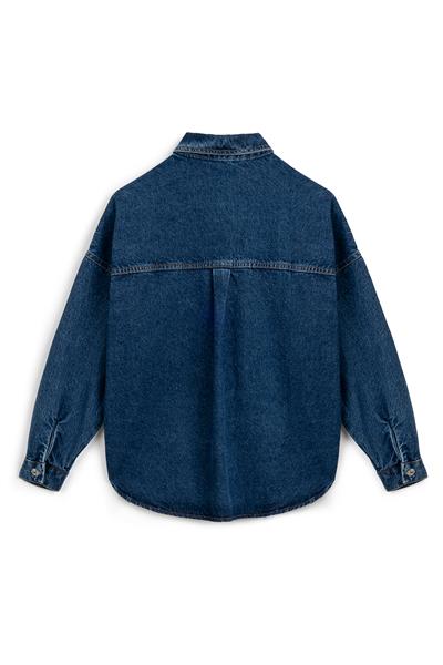 Kargo Cepli Denim Ceket