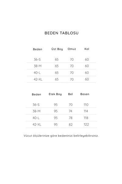 Kimonolu Etekli Takım Taş