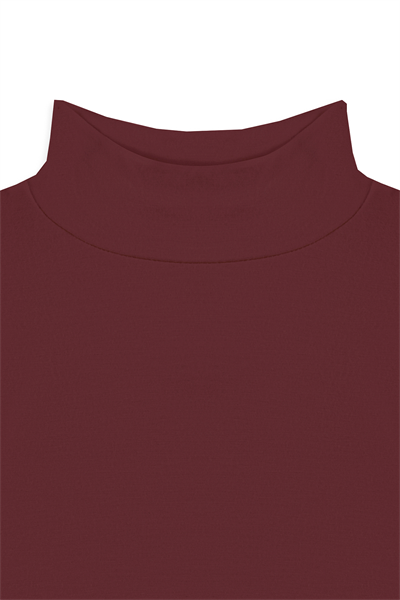 Likralı Kolsuz Body Bordo