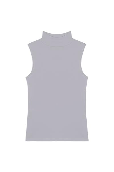 Likralı Kolsuz Body Gri