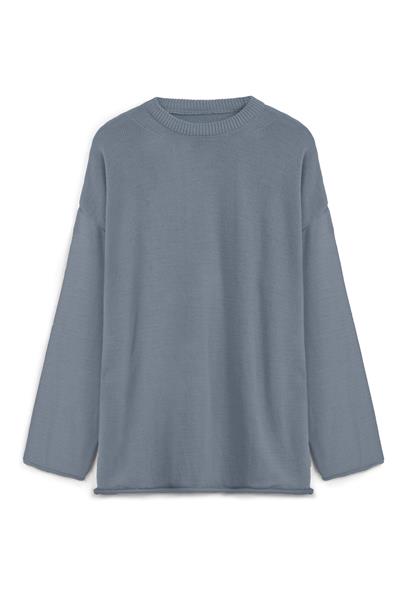 Oversize Triko Kazak Füme