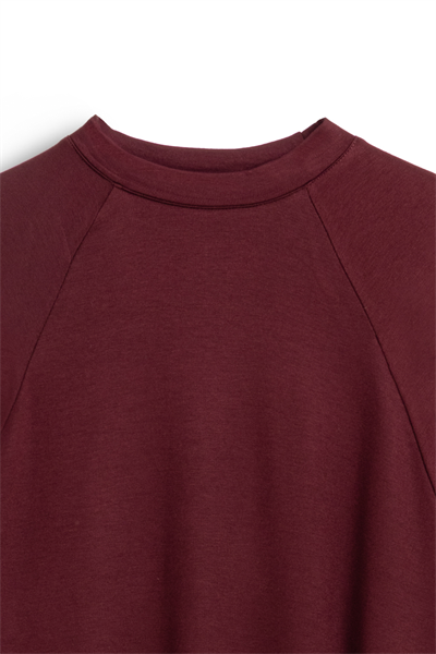 Oversize Uzun Salaş Elbise Bordo