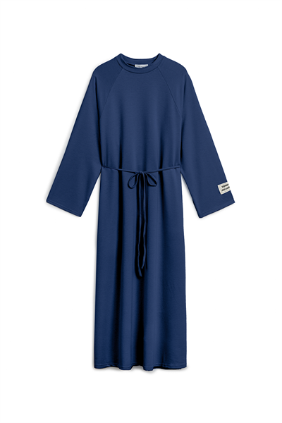 Oversize Uzun Salaş Elbise Lacivert