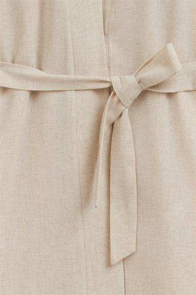 Uzun Ham Keten Kimono