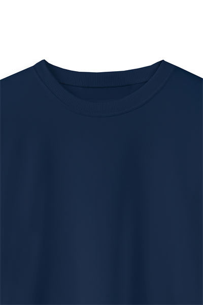 Yanı Bağcıklı Sweat Lacivert