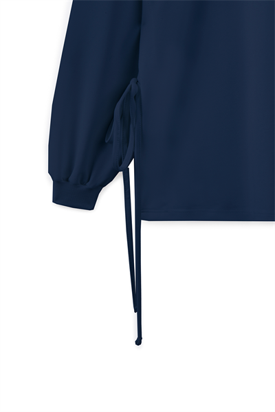 Yanı Bağcıklı Sweat Lacivert