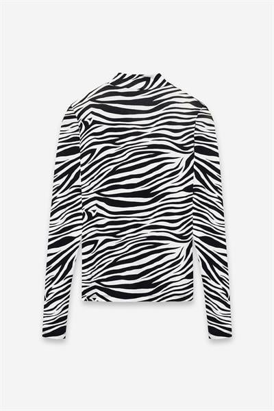 Zebra Desenli Body Siyah