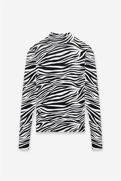 Zebra Desenli Body Siyah