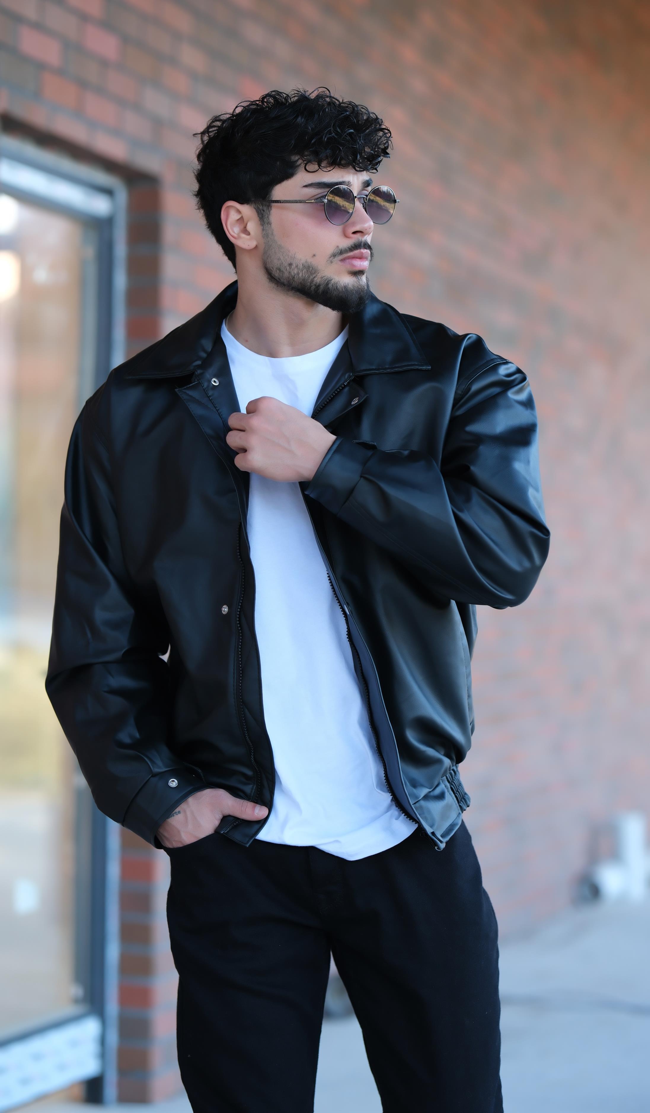 Bel Lastikli Oversize Suni Deri Mont Bl 1731_50379