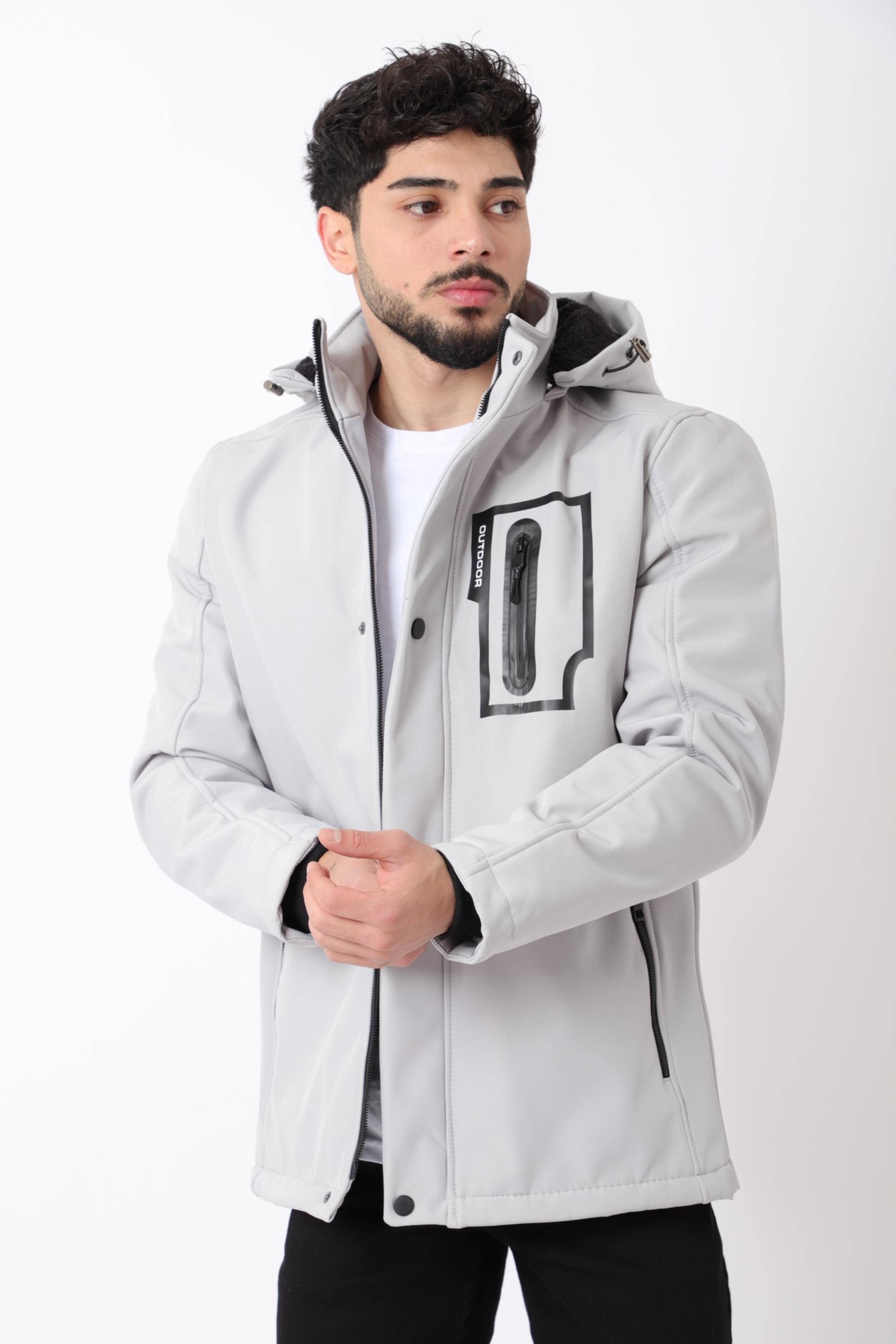 Çıkarılabilir Kapüşonlu Softsheel Mont PLDP 2991_50413