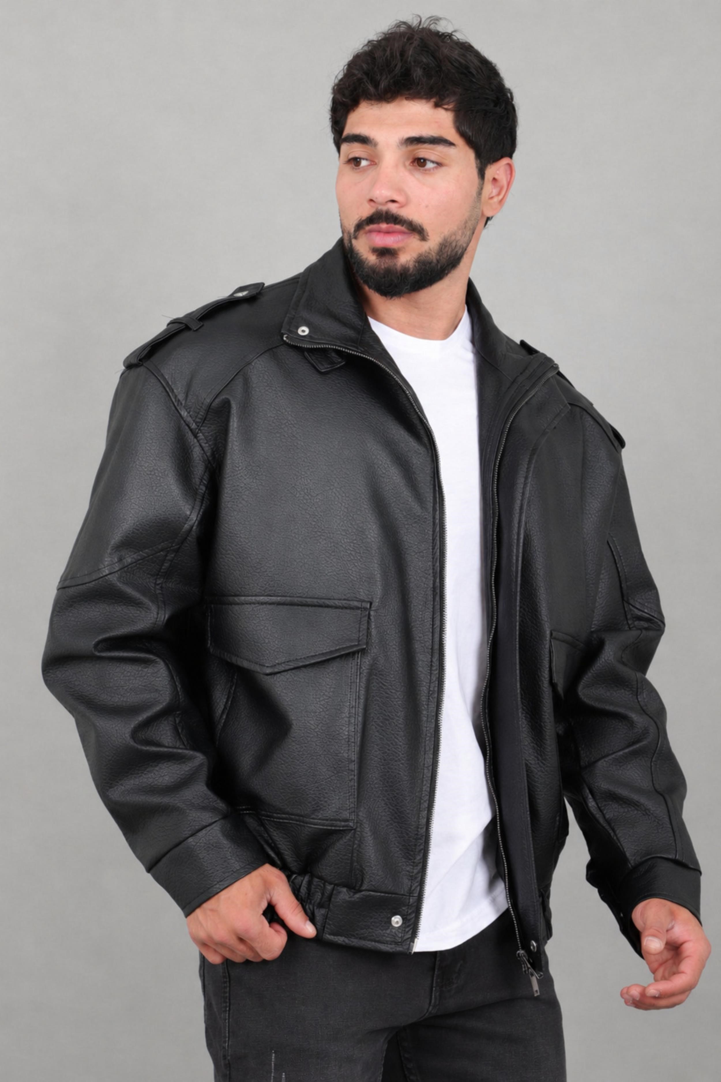 Oversize Torba Cep Omuz Detay Suni Deri Mont KMD 880