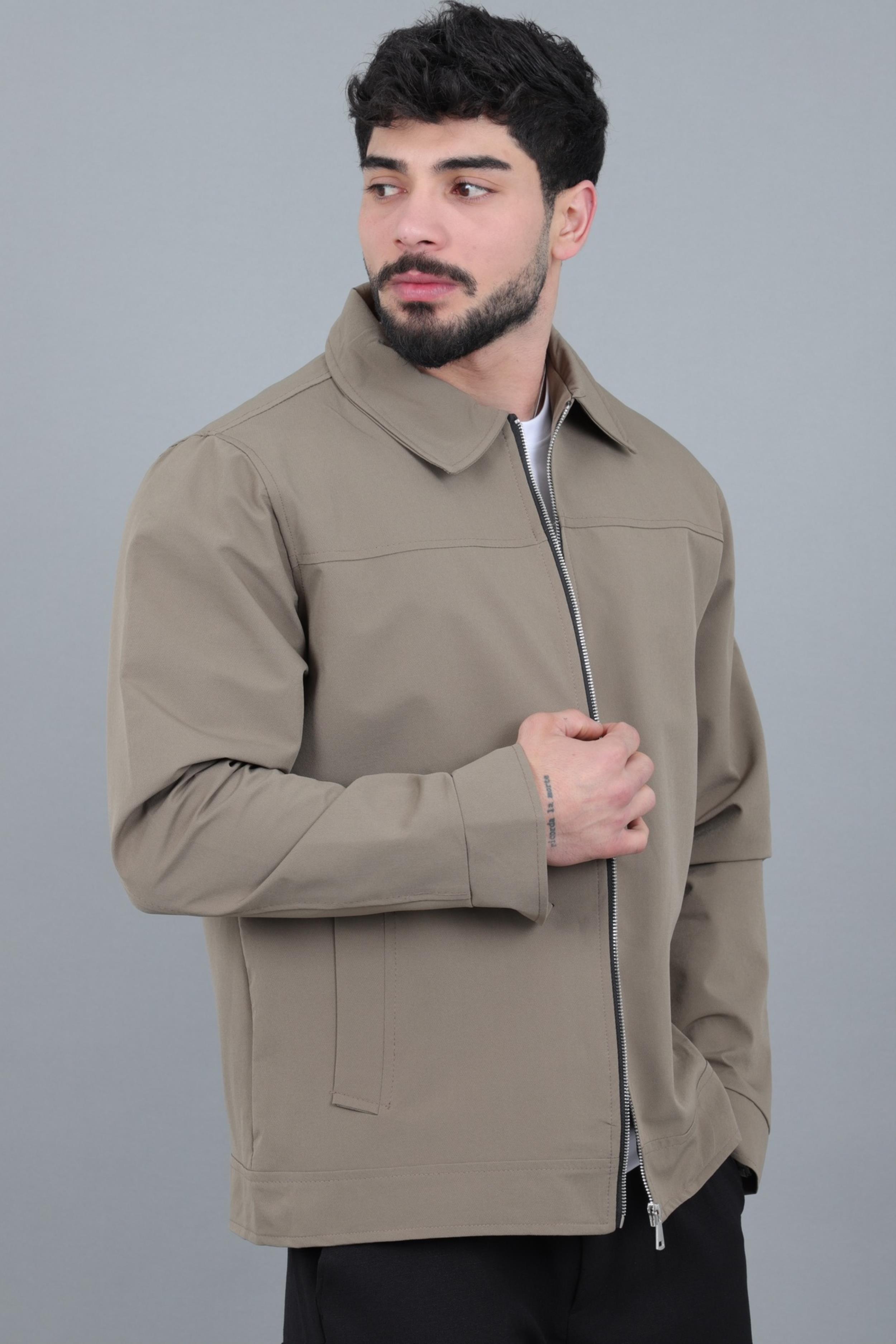 Yakalı Fermuarlı Mevsimlik Mont PLDP 3033_60390