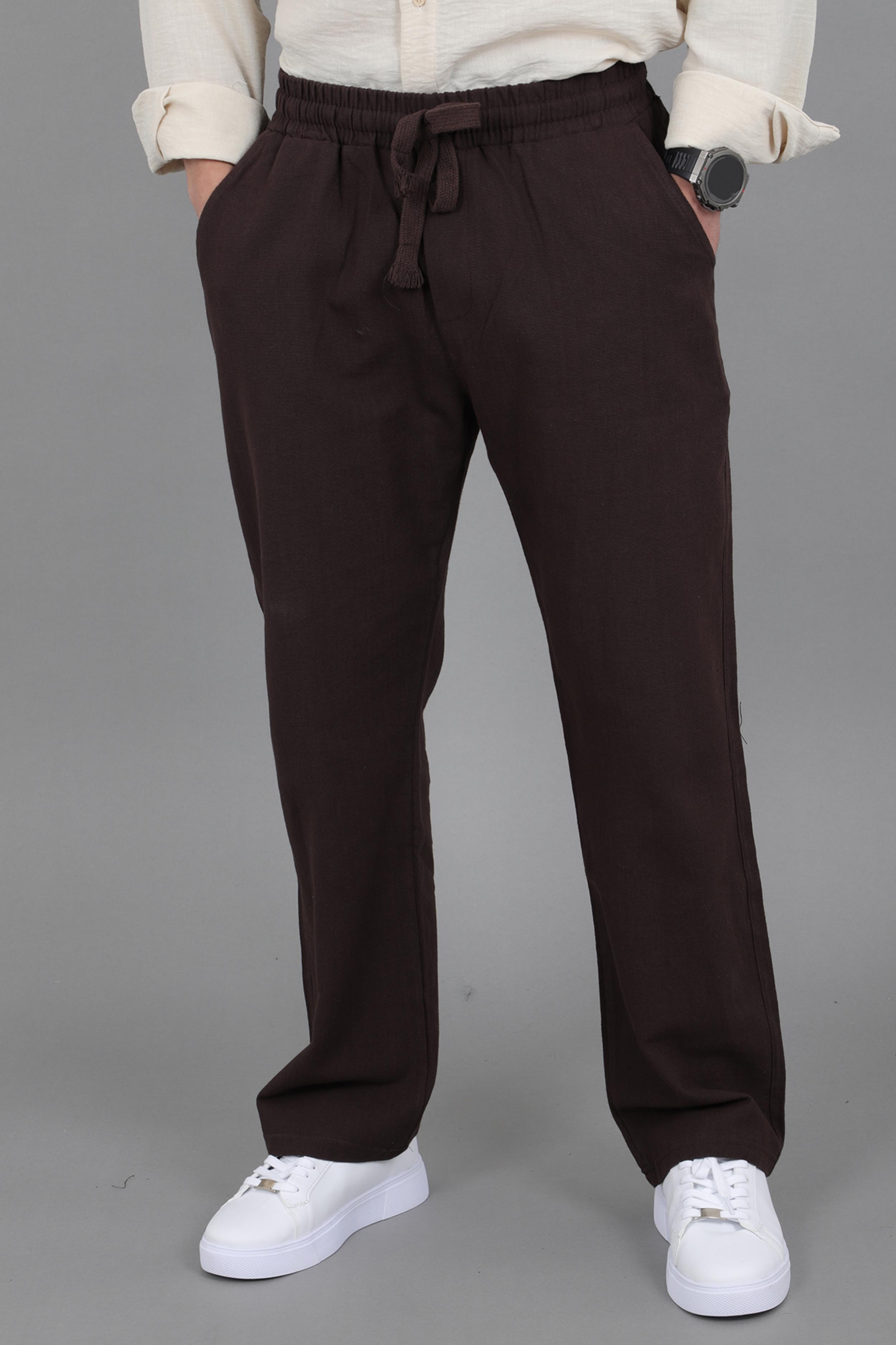 Yıkamalı Keten Baggy Pantolon SPR 2313_0445