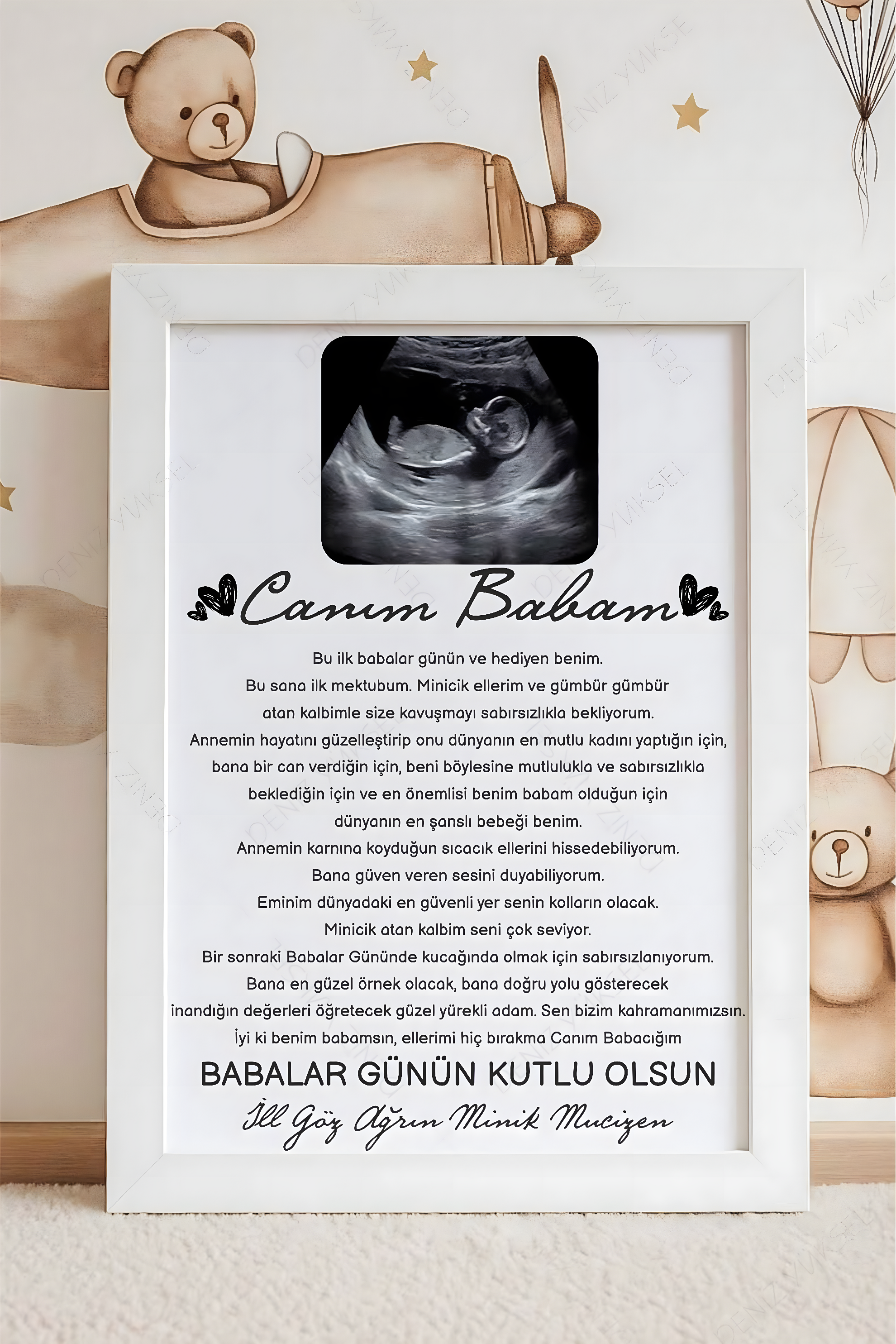 Canım Babam Anı Çerçevesi