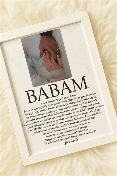 Babacığım Benim Anı Çerçevesi