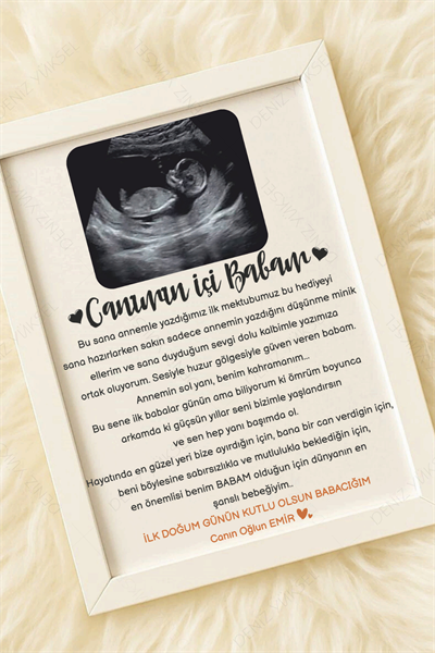 Canımın İçi Babacığım Anı Çerçevesi