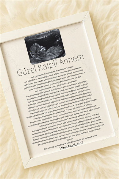 Güzel Kalpli Annem Anı Çerçevesi