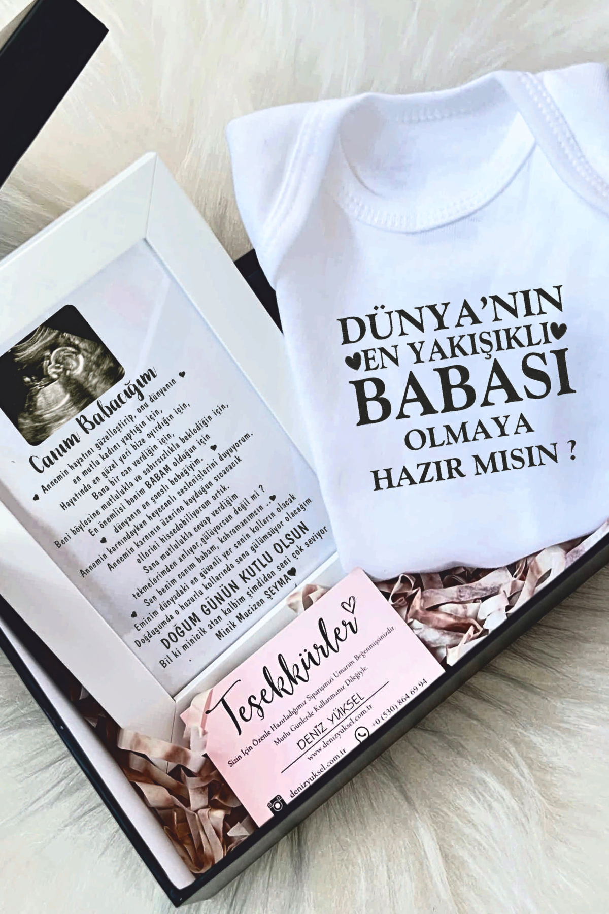 Canım Babacığım Hediye Kutusu Çerçeve ve Body
