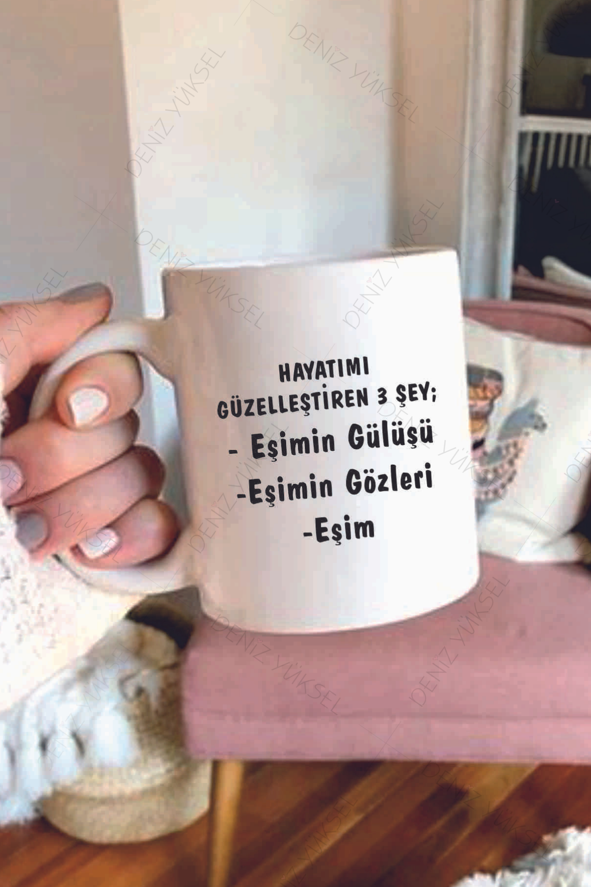 Hayatımı Güzelleştiren Şey Eşim Kupa Bardak