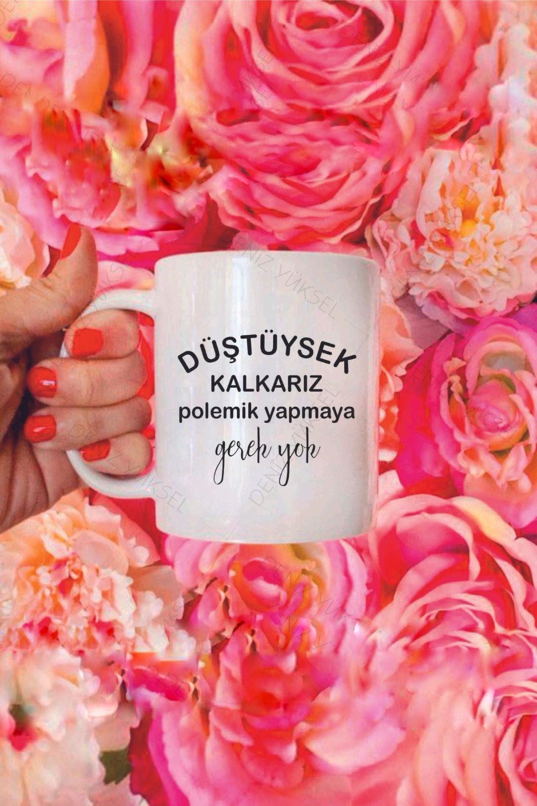 Düştüysek Kalkarız Kupa Bardak