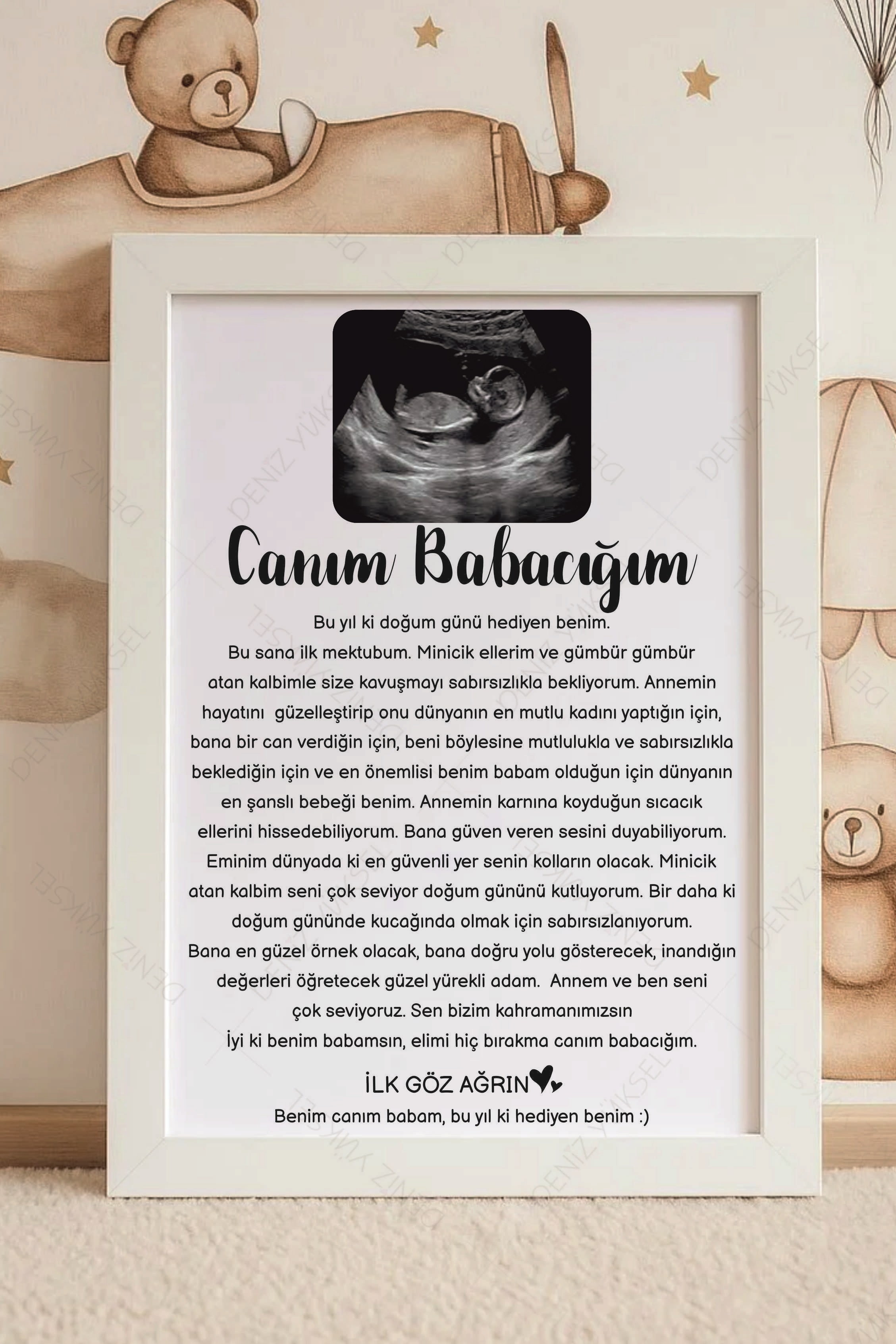 Canım Babacığım Anı Çerçevesi