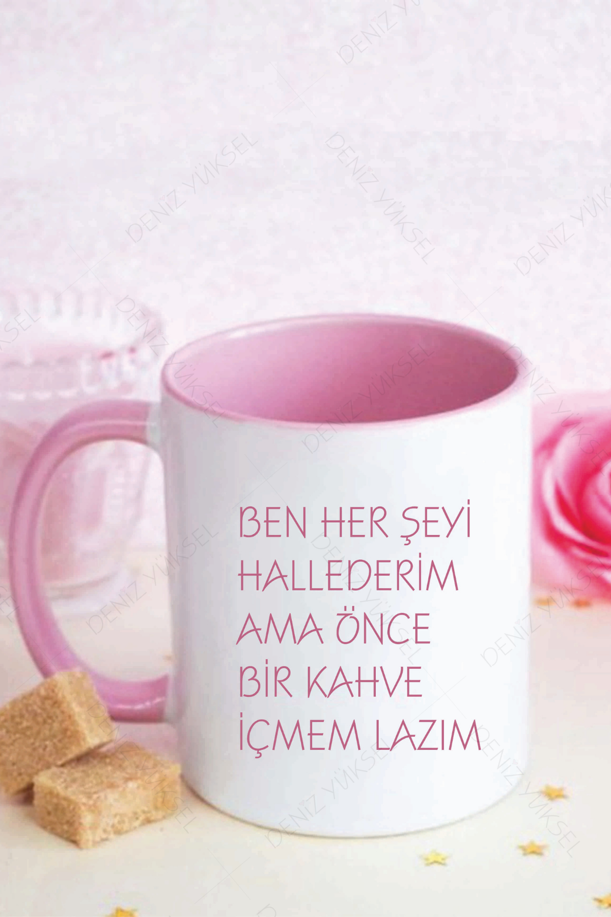 Ben Herşeyi Hallederim Ama Önce Kahve Türk Kahvesi Fincanı
