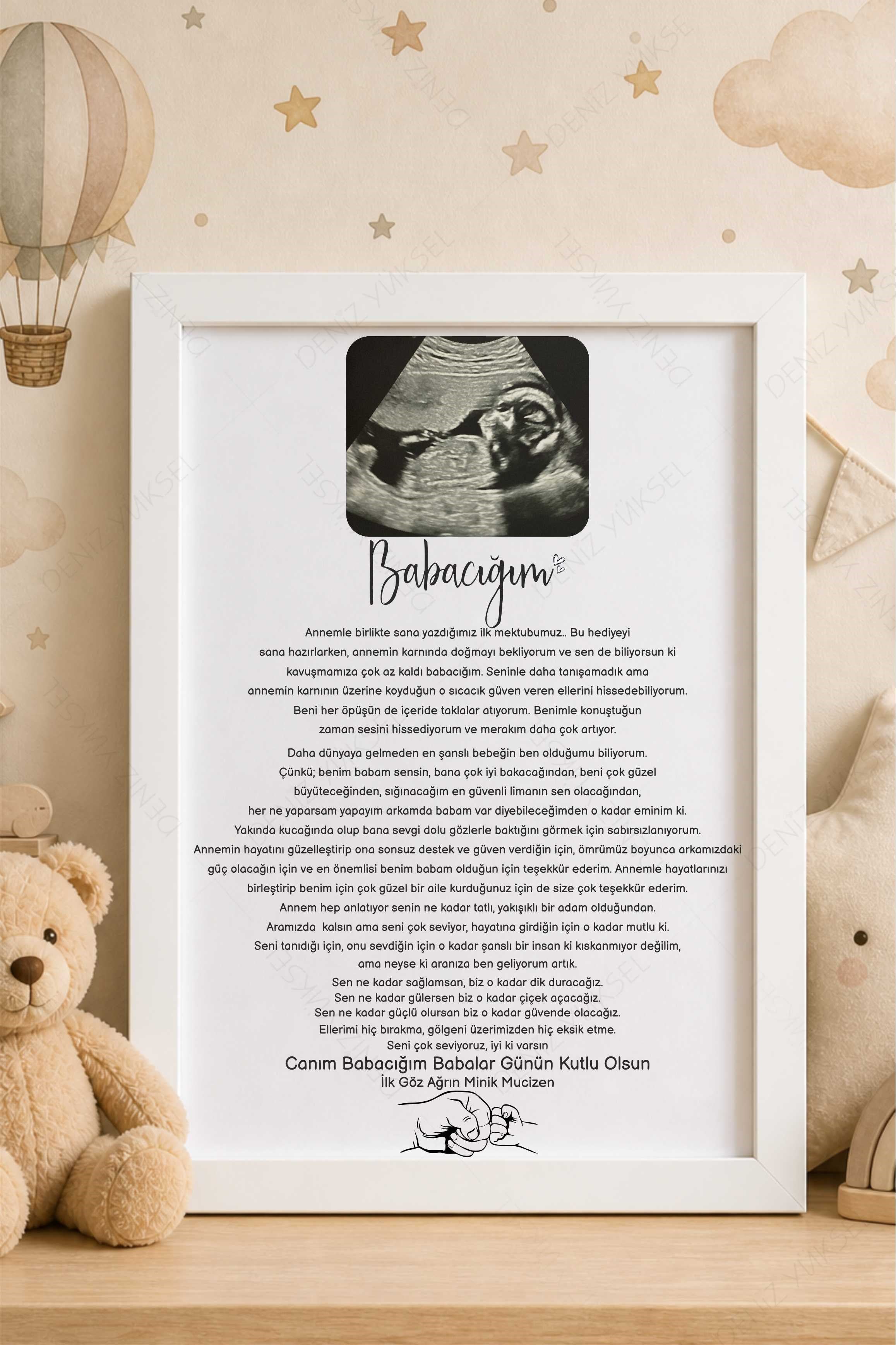 Canım Babacığım Anı Çerçevesi – Babalar Günü 