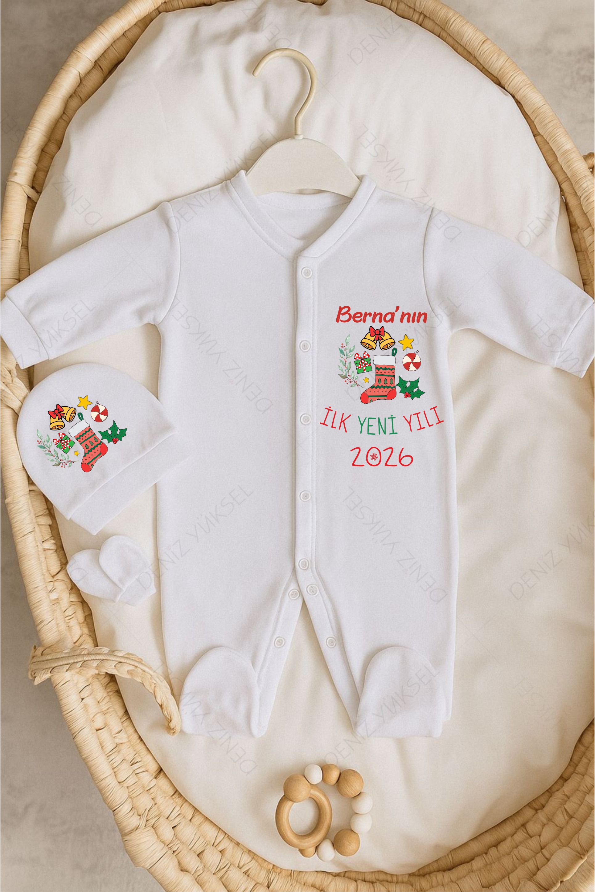 Yeni Yıl Tulum Bere Eldiven Set