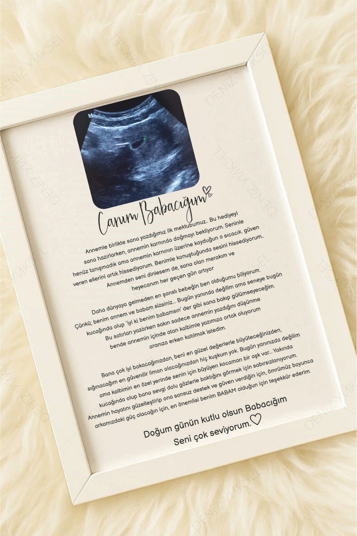 Canım Babacığım Anı Çerçevesi