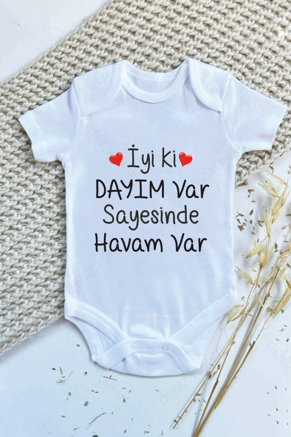 İyi ki Dayım Var Sayesinde Havam Var Body Ve Örgü Patik