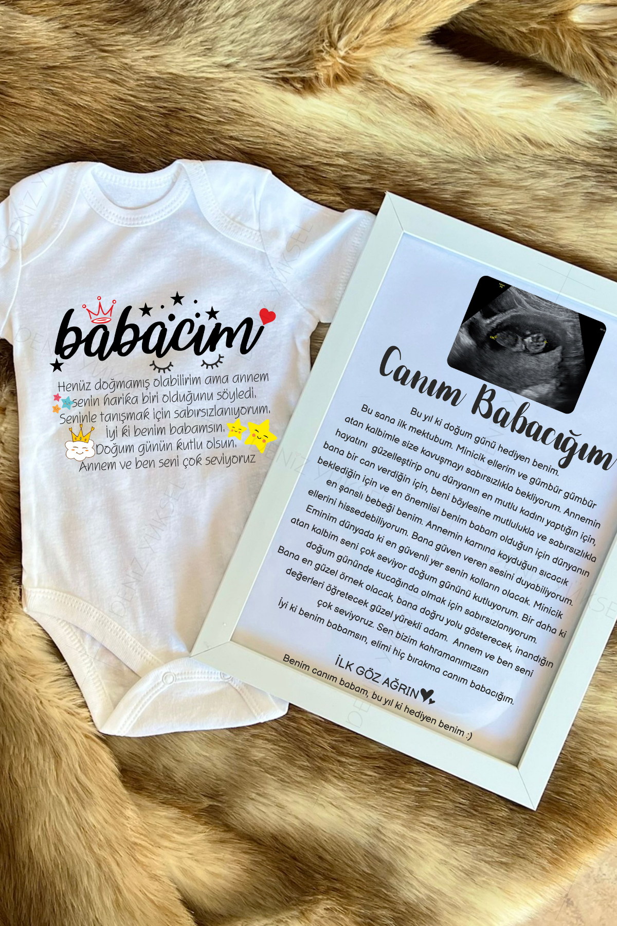 Canım Babacığım Anı Çerçevesi ve Body