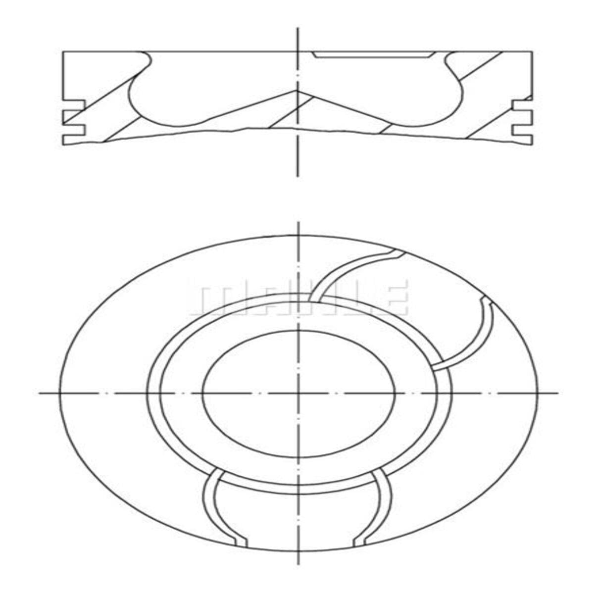 MOTOR PISTON+SEGMANI MEGANE II SCENIC CLIO III MODUS LAGUNA III KANGOO (1.5DCI EURO4 K9K) [(76.00MM