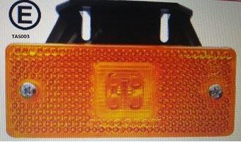 12 VOLT LEDLİ SIDE MARKER SARI BRAKETLİ