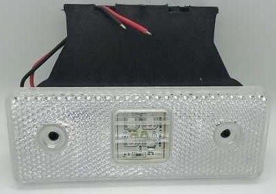 24 VOLT LEDLİ SIDE MARKER BEYAZ BRAKETLİ